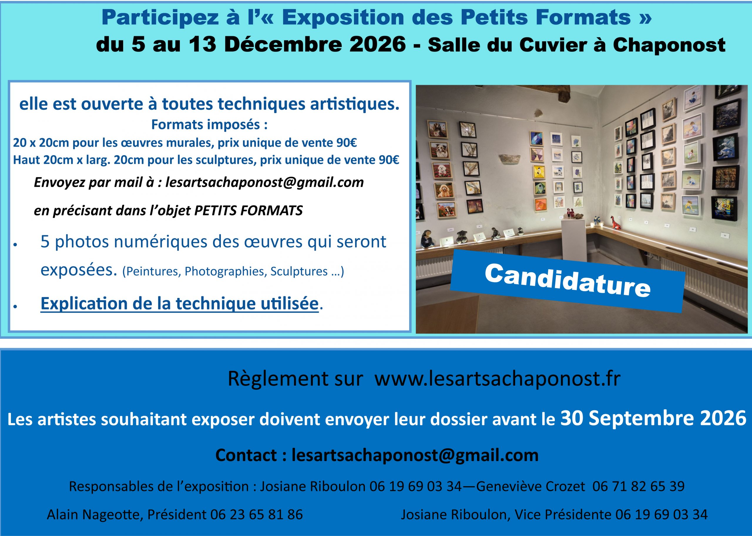 Petits formats appel a candidature